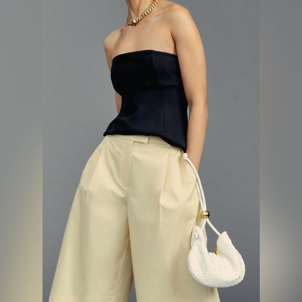 Anthropologie Exquise Cropped Pleated Trousers - Picture 3 of 10